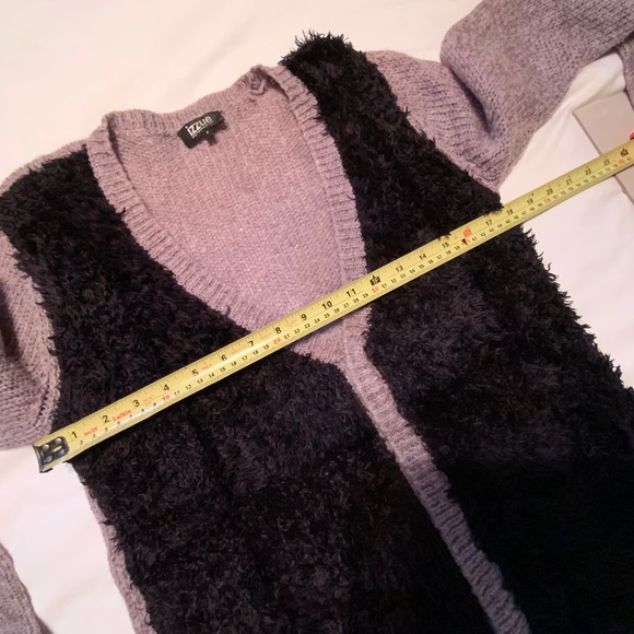 Mohair Blend Zippered Cardigan Sweater (S/M) - Picture 8 of 11